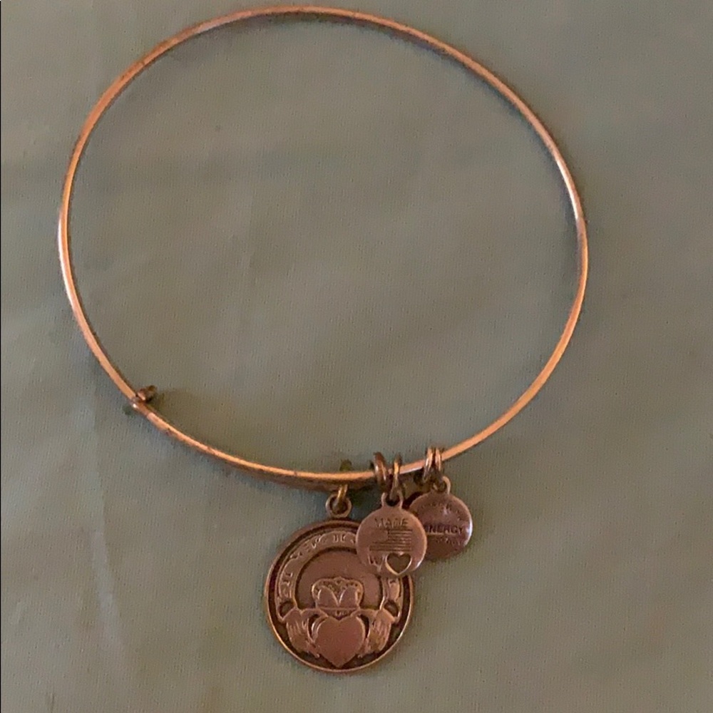 Alex and ani recycled silver claddagh bracelet